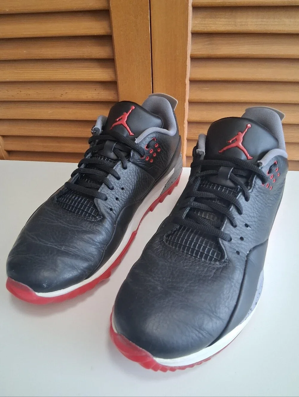 Nike Air Jordan ADG 3 Golf Shoes Black Cement Bred Men's Size 9